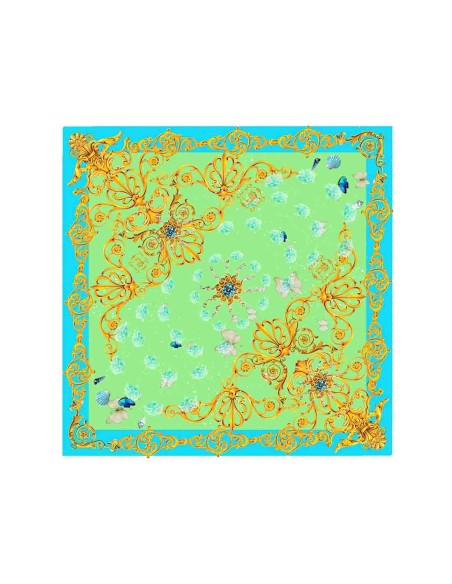 Voilette Acid Marina – Foulard Carré in Raso | Palma Lampo
