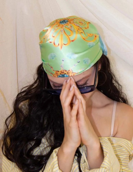 Voilette Acid Marina – Foulard Carré in Raso | Palma Lampo