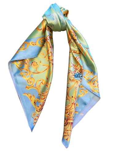Voilette Acid Marina – Foulard Carré in Raso | Palma Lampo